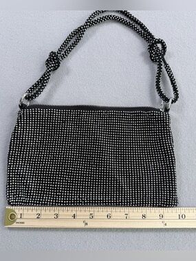 Rhinestone Party Bag in Black - Like New